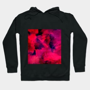 Red Strokes Design Hoodie